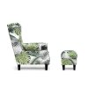 Křeslo MILES vzor monstera