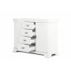 Komoda IMPERIO 4 zásuvky bílá 128 x 97 x 46 cm