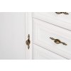 Komoda IMPERIO 4 zásuvky bílá 128 x 97 x 46 cm