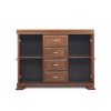 Komoda IMPERIO 4 zásuvky hnědá 128 x 97 x 46 cm
