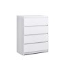 Komoda ODIS 4 zásuvky bílá 70 x 96 x 40 cm