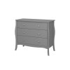Komoda BAROQUE 3 zásuvky šedá 96 x 86 x 45 cm