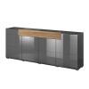 Komoda TOLEDO antracit dub 208 x 83 x 39 cm