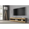 Televizní stolek MANTA 160 cm univerzální beton tmavý, dub artisan