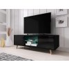 Televizní stolek Sweden černý s LED osvětlením