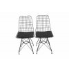 Kovové židle 2 ks SANDAL černé