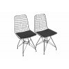 Kovové židle 2 ks SANDAL černé