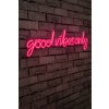 Nástěnný neonový nápis led GOOD VIBES ONLY růžová