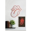 Nástěnná dekorace s led osvětlením THE ROLLING STONES červená