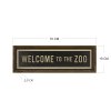 Nástěnný obraz WELCOME TO THE ZOO 19 cm MDF