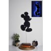 Nástěnná dekorace MICKEY MOUSE s led osvětlením 30 cm modrá