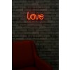 Nástěnná dekorace LOVE s led osvětlením 37 cm červená