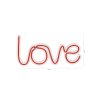 Nástěnná dekorace LOVE s led osvětlením 37 cm červená