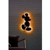 Nástěnná dekorace s led osvětlením MICKEY MOUSE oranžová 30 cm