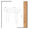 Stolek DOKKA dub bílá rozměry
