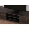 Televizní stolek POSH tmavě hnědý