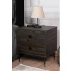 Noční stolek LUNA tmavě hnědý