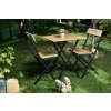 Zahradní nábytek set BISTRO 8 hnědá černá