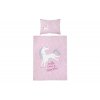 Dětské povlečení jednorožec růžové 90 x 120 cm