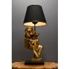 Stolní lampa LECTURE černá zlatá