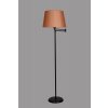 Stojací lampa ALMINA černá oranžová