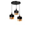 Lustr SAHRA 3 černá