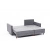 Rohová sedací souprava s rozkladem na lůžko AYDAM pravá světle šedá