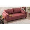 Pohovka s lůžkem BELLA trojmístná bordó červená