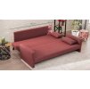 Pohovka s lůžkem BELLA trojmístná bordó červená