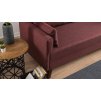 Pohovka s lůžkem BELLA trojmístná bordó červená