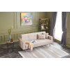 Pohovka s lůžkem DUBLIN trojmístná krémová