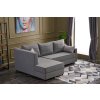 Rohová sedací souprava s rozkladem na lůžko ECE levá šedá