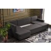 Rohová sedací souprava s rozkladem na lůžko ECE PANORAMA antracit