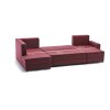 Rohová sedací souprava s rozkladem na lůžko ECE PANORAMA červená