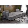Rohová sedací souprava s rozkladem na lůžko ECE PANORAMA šedá