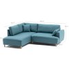 Rohová sedací souprava FELILX EXTRA SOFT levá tyrkysová
