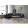 Rohová sedací souprava KALE VELVET petrolejová