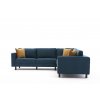 Rohová sedací souprava KALE VELVET petrolejová