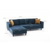Rohová sedací souprava KALE VELVET levá petrolejová