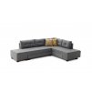 Rohová sedací souprava s rozkladem na lůžko MANAMA pravá šedá