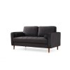 Pohovka ROME dvoumístná černá