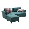 Rohová sedací souprava SAMARA tyrkysová