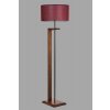 Stojací lampa MENEKSE ořech červená
