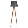 Stojací lampa LAMBADER hnědá černá