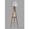 Stojací lampa LAMBADER hnědá šedá