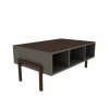 Konferenční stolek LINEA tmavě šedá hnědá