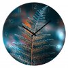 Nástěnné hodiny KAPRADÍ sklo průměr 30 cm