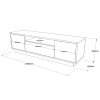 Televizní stolek LV4 stříbrnobílý