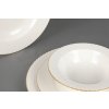 Porcelánová jídelní souprava 24 ks RICE GOLD bílá zlatá