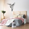Nástěnná dekorace kov BIRD černá